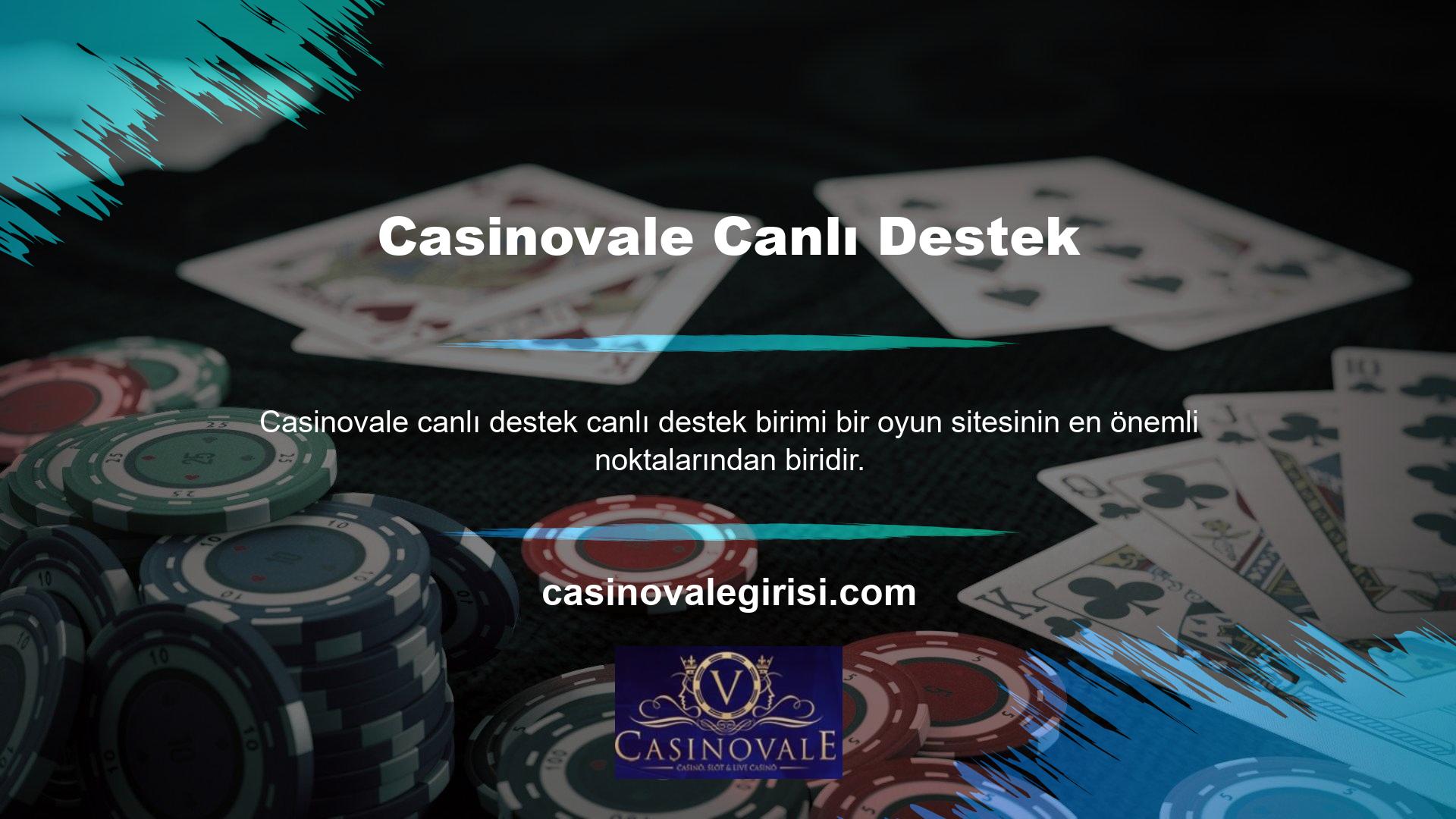 Casinovale, özellikle kullanıcıların Casinovale doğrudan destek hattına ihtiyaç duyduğu sorunlarda en hızlı hizmeti sağlar